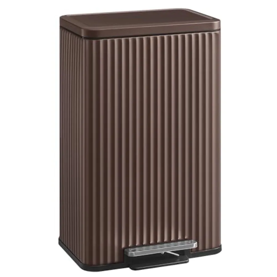 Trash Can, 50 L Garbage Can for Kitchen, with Lid, Pedal, and Removable Inner Bucket, Soft Close, Stainless Steel, 15 Trash Bag
Trash Can, 50 L Garbage Can for Kitchen, with Lid, Pedal, and Removable Inner Bucket, Soft Close, Stainless Steel, 15 Trash Bag