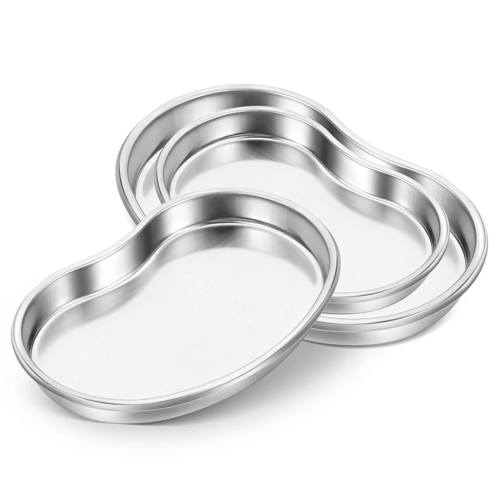 3Pcs Premium Stainless Steel Kidney Dish Set Wear-Resistant Polished Smooth Surface Stackable for Dental Clinic Lab Surgery
3Pcs Premium Stainless Steel Kidney Dish Set Wear-Resistant Polished Smooth Surface Stackable for Dental Clinic Lab Surgery