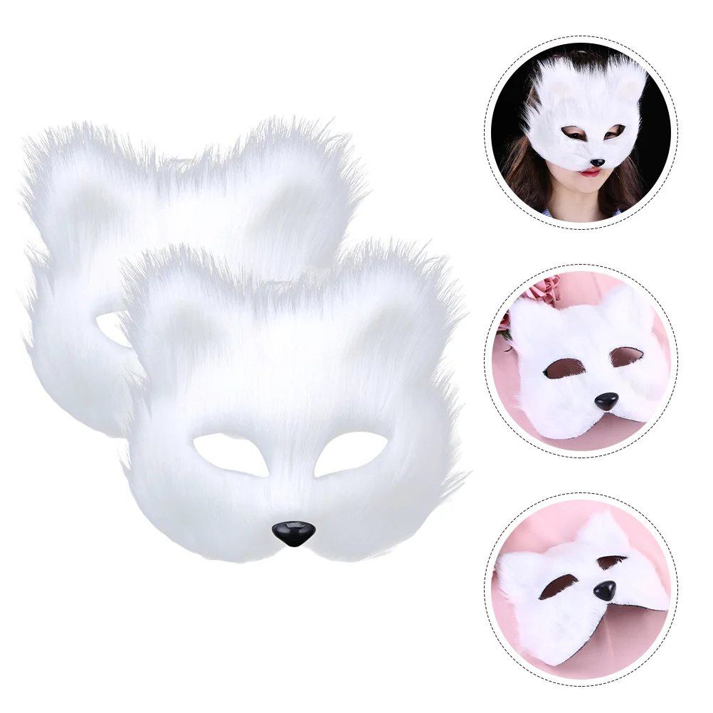 2 Pcs Plush Mask Costume Party Accessories for Halloween Aldult Suitable Most People Masquerade Cosplay Fox
2 Pcs Plush Mask Costume Party Accessories for Halloween Aldult Suitable Most People Masquerade Cosplay Fox
