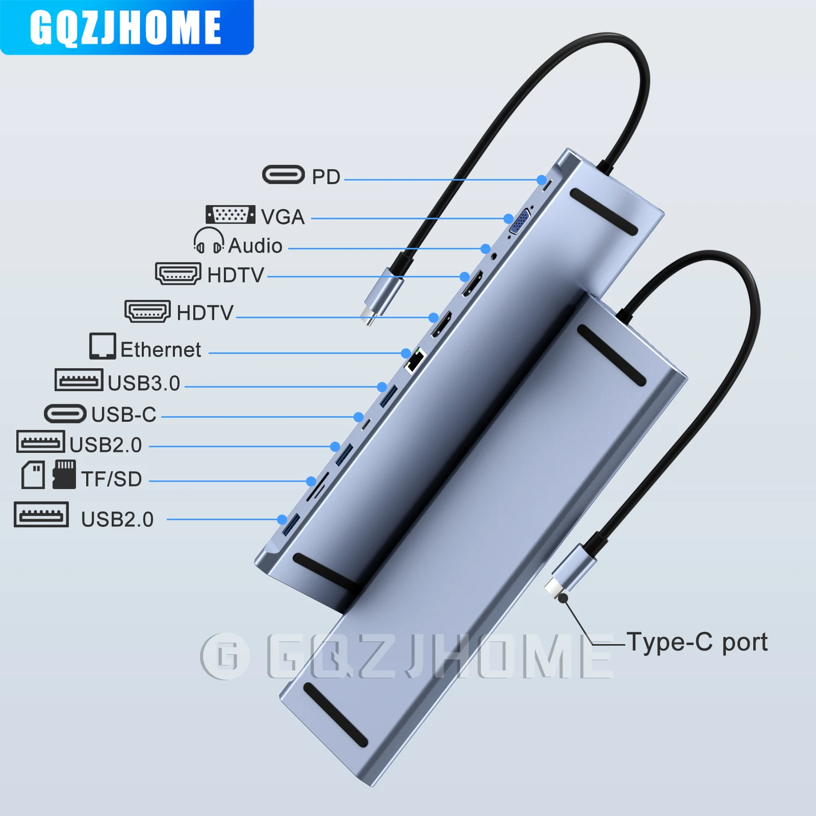 MST USB C Laptop Docking Station with USB Ports Dual 4K HDTV VGA 3.5 Audio PD 100W SD TF Ethernet Laptop for MacBook Dell XPS
MST USB C Laptop Docking Station with USB Ports Dual 4K HDTV VGA 3.5 Audio PD 100W SD TF Ethernet Laptop for MacBook Dell XPS