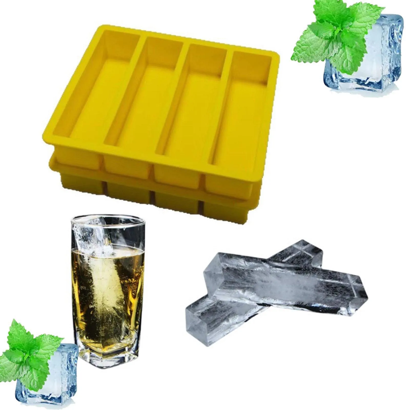 Food Grade Silicone Ice Mold Cuboid Shaped Easy Demould Soft Ice Mold Household Model Accessory Tool Summer Simple DIY Ice Model
Food Grade Silicone Ice Mold Cuboid Shaped Easy Demould Soft Ice Mold Household Model Accessory Tool Summer Simple DIY Ice Model