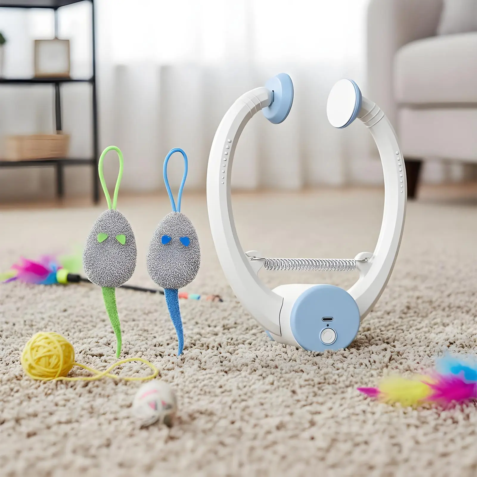 Автоматическая электронная игрушка-дразнилка для кошек: интерактивная игрушка для котят для игр в помещении, снятия скуки и тренировок
Автоматическая электронная игрушка-дразнилка для кошек: интерактивная игрушка для котят для игр в помещении, снятия скуки и тренировок