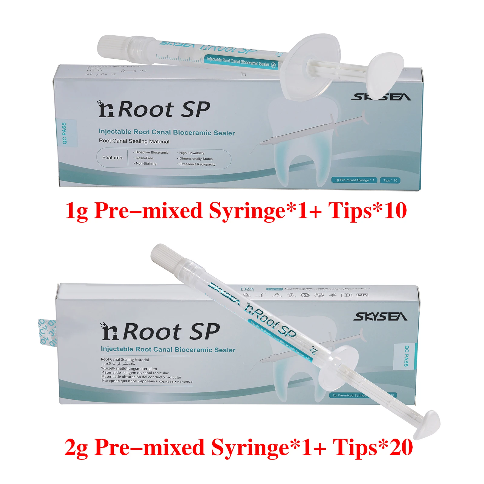 Стоматологический инъекционный биокерамический эндодонтический цемент для пломбирования и заполнения корневых каналов, материал для ремонта nRoot SP, 1/2 г
Стоматологический инъекционный биокерамический эндодонтический цемент для пломбирования и заполнения корневых каналов, материал для ремонта nRoot SP, 1/2 г
