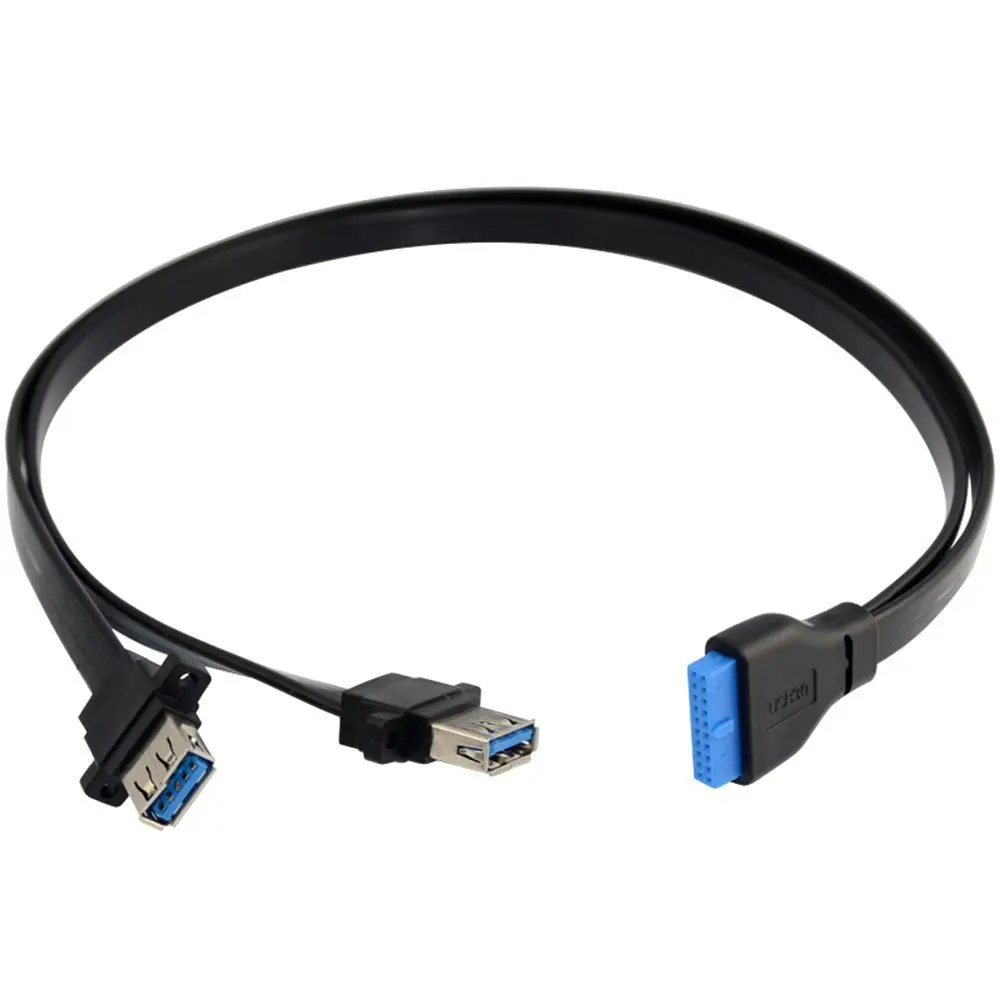 Cable de panel frontal USB 3.0, cable de placa base de 19/20 pines a conector de extensión USB hembra adaptador divisor
Cable de panel frontal USB 3.0, cable de placa base de 19/20 pines a conector de extensión USB hembra adaptador divisor