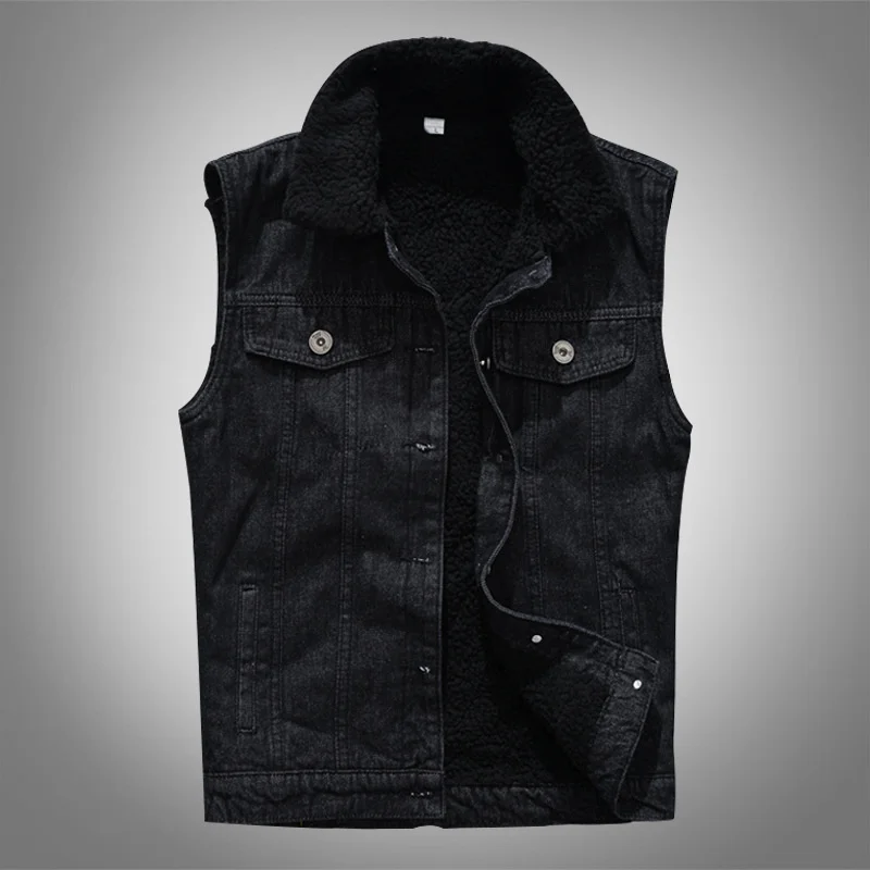 Fashion Men's Plush and Thick Denim Vest In Autumn Winter, Korean Version, Slim Warm , Sleeveless
Fashion Men's Plush and Thick Denim Vest In Autumn Winter, Korean Version, Slim Warm , Sleeveless