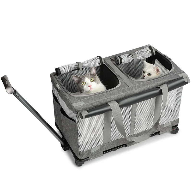 Large Capacity Two Compartments Isolated Pet Suitcase Outdoor Detachable Oxford Pet Bag Multi Functional Foldable 7KG Cat Bags
Large Capacity Two Compartments Isolated Pet Suitcase Outdoor Detachable Oxford Pet Bag Multi Functional Foldable 7KG Cat Bags