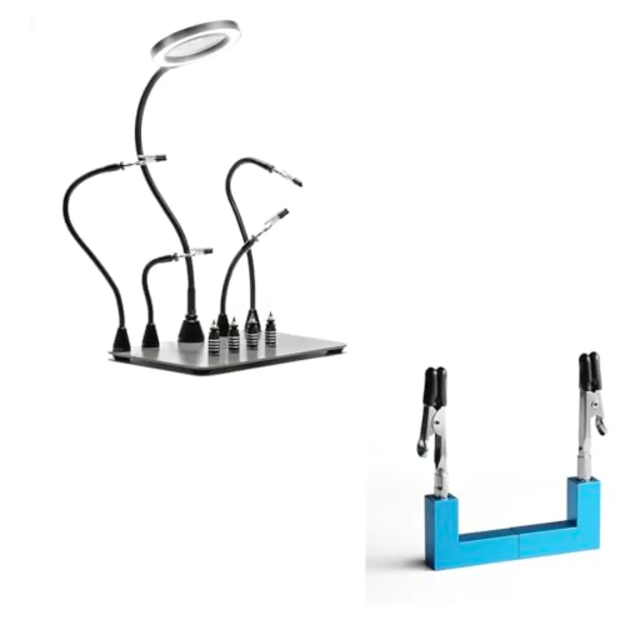 Magnetic Helping Hands Soldering Station + Magnetic Soldering Helping Hands
Magnetic Helping Hands Soldering Station + Magnetic Soldering Helping Hands