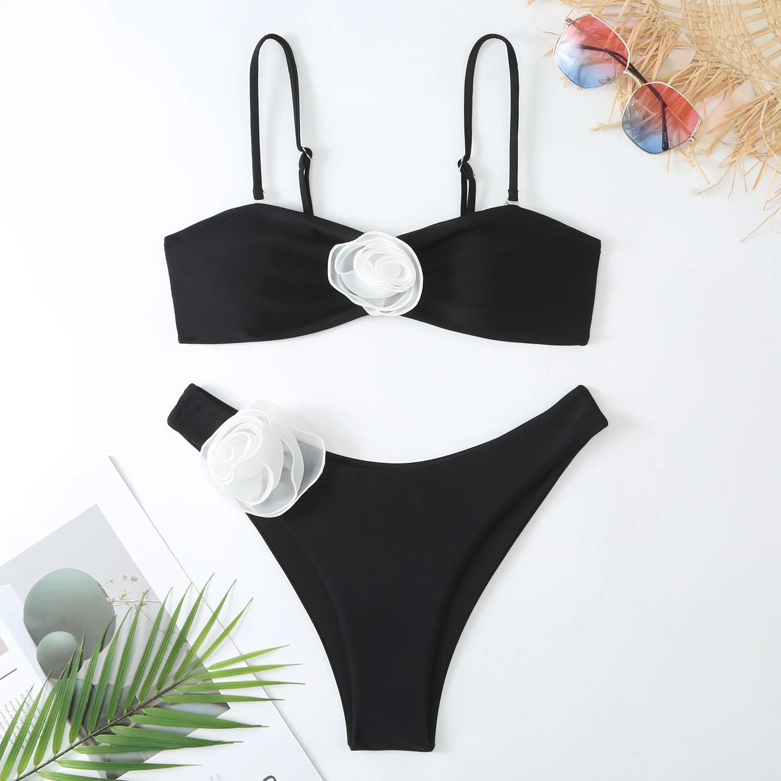 Black Bikini 2025 New Sexy Women Swimsuits Female Swimwear Thong Bikini Set Brazilian Biquini Swimming Suit 3D Flower Beachwear
Black Bikini 2025 New Sexy Women Swimsuits Female Swimwear Thong Bikini Set Brazilian Biquini Swimming Suit 3D Flower Beachwear