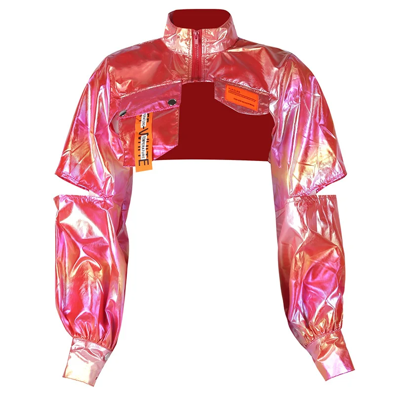 Laser Hologram Crop Top Hoodies Heap Hip Hop Hooded Jacket Stage Show Live Dance
Laser Hologram Crop Top Hoodies Heap Hip Hop Hooded Jacket Stage Show Live Dance