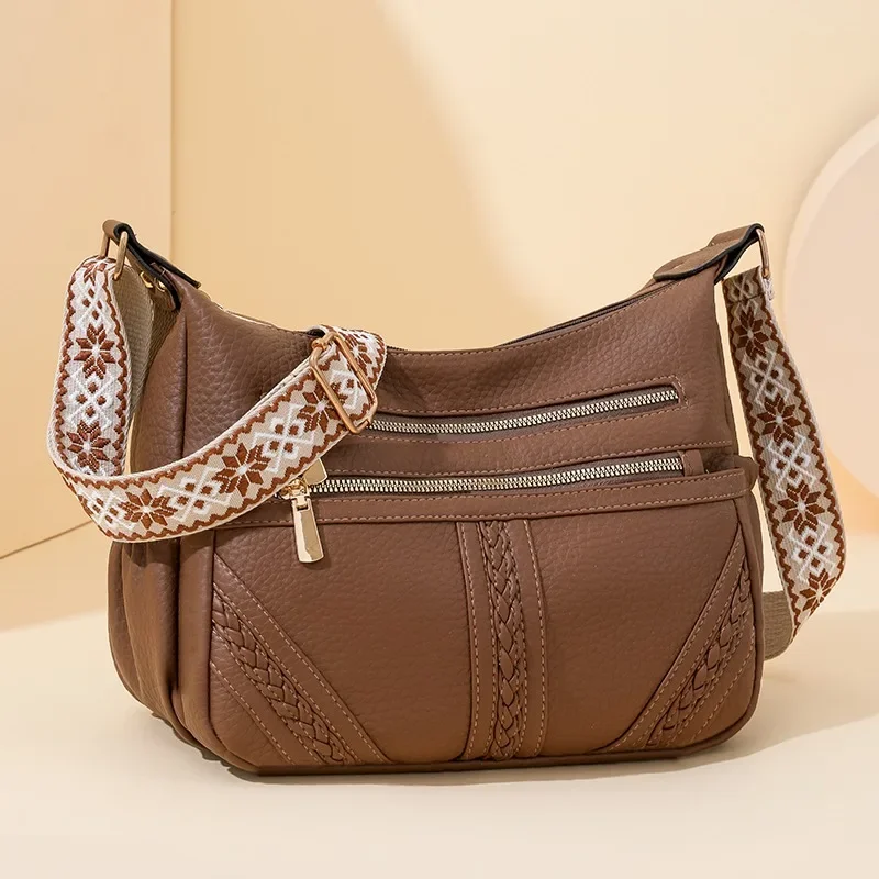 Casual Large Capacity High Quality PU Shoulder Bags Wide Straps Exquisite Commute Style Grace Crossbody Bags for Women 2025 New
Casual Large Capacity High Quality PU Shoulder Bags Wide Straps Exquisite Commute Style Grace Crossbody Bags for Women 2025 New