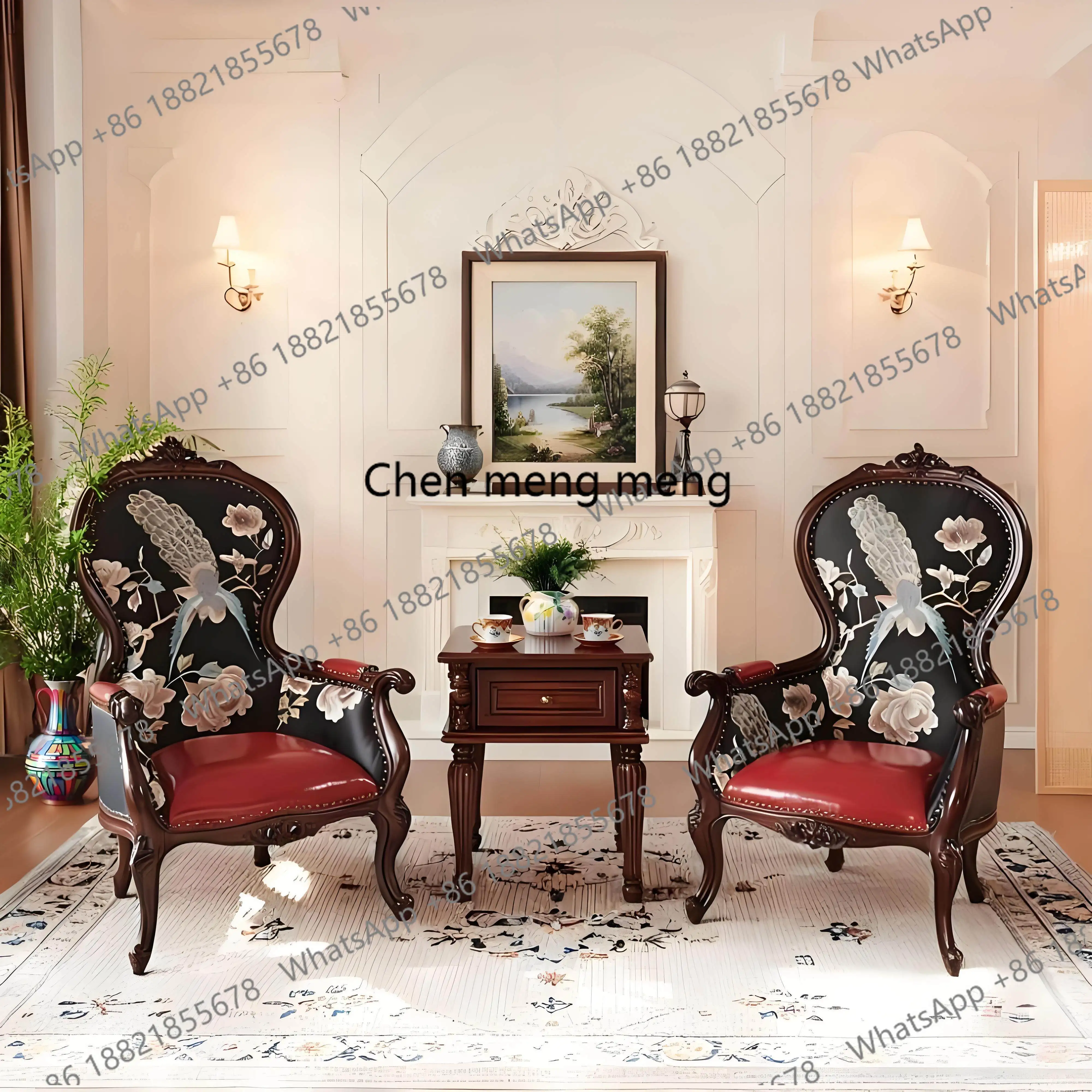 American solid wood leisure chair bedroom luxury lady backrest tiger chair French high-end single sofa chair
American solid wood leisure chair bedroom luxury lady backrest tiger chair French high-end single sofa chair