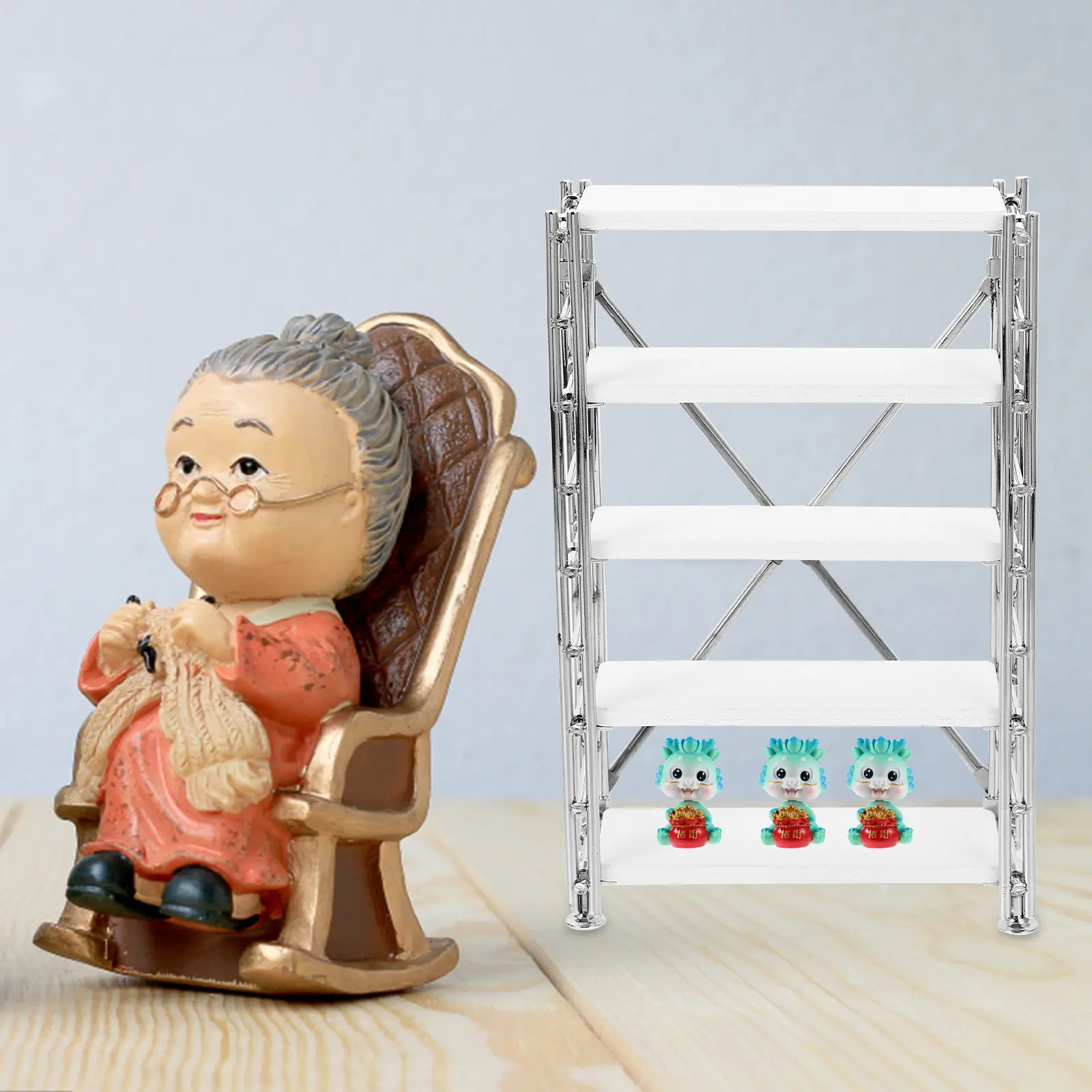 Miniature Alloy Bookshelf Rack Simulation Decorative Mini Furniture Miniature House Furnishing Mini Bookcase
Miniature Alloy Bookshelf Rack Simulation Decorative Mini Furniture Miniature House Furnishing Mini Bookcase