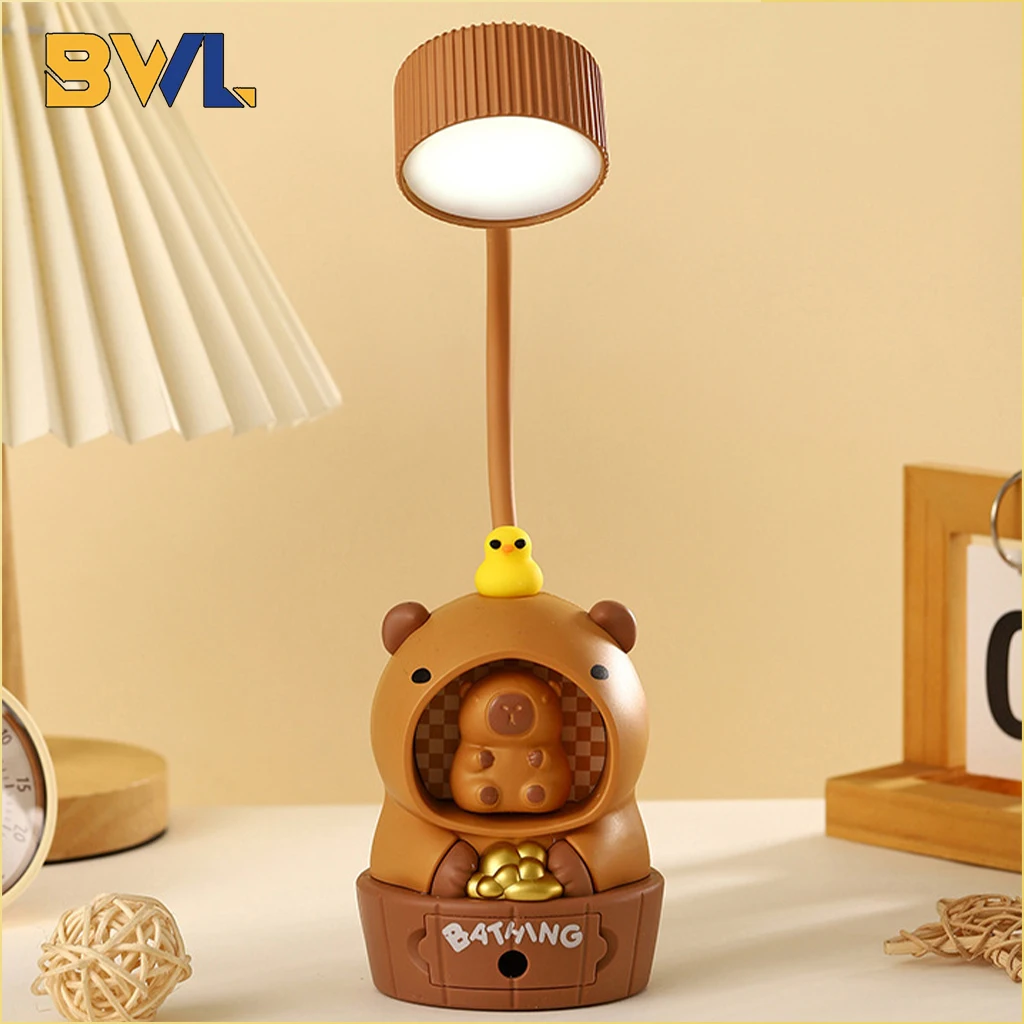 Capybara LED Night Light Student USB Rechargeable Night Light Children's Gift Desk Ornament Eye Protection Bedside Table Lamps
Capybara LED Night Light Student USB Rechargeable Night Light Children's Gift Desk Ornament Eye Protection Bedside Table Lamps