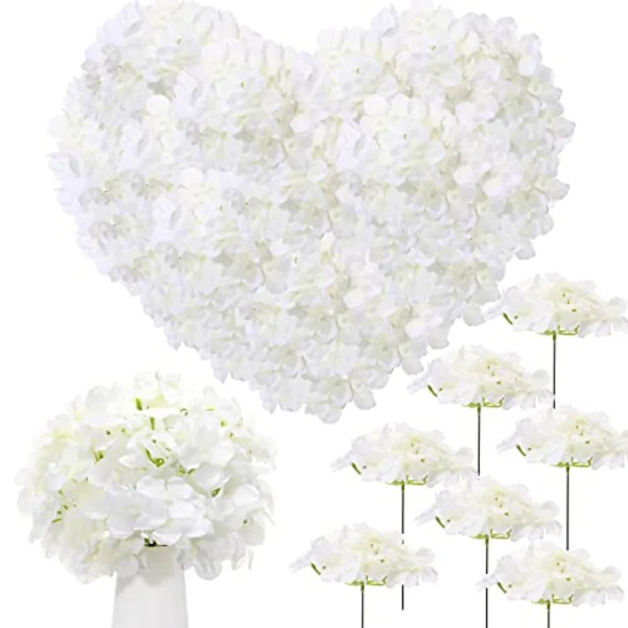 Pcs Artificial Hydrangea Flowers Bulk Silk Hydrangea Heads with Stems for Wedding Centerpieces Bouquets DIY Floral Arrangements
Pcs Artificial Hydrangea Flowers Bulk Silk Hydrangea Heads with Stems for Wedding Centerpieces Bouquets DIY Floral Arrangements