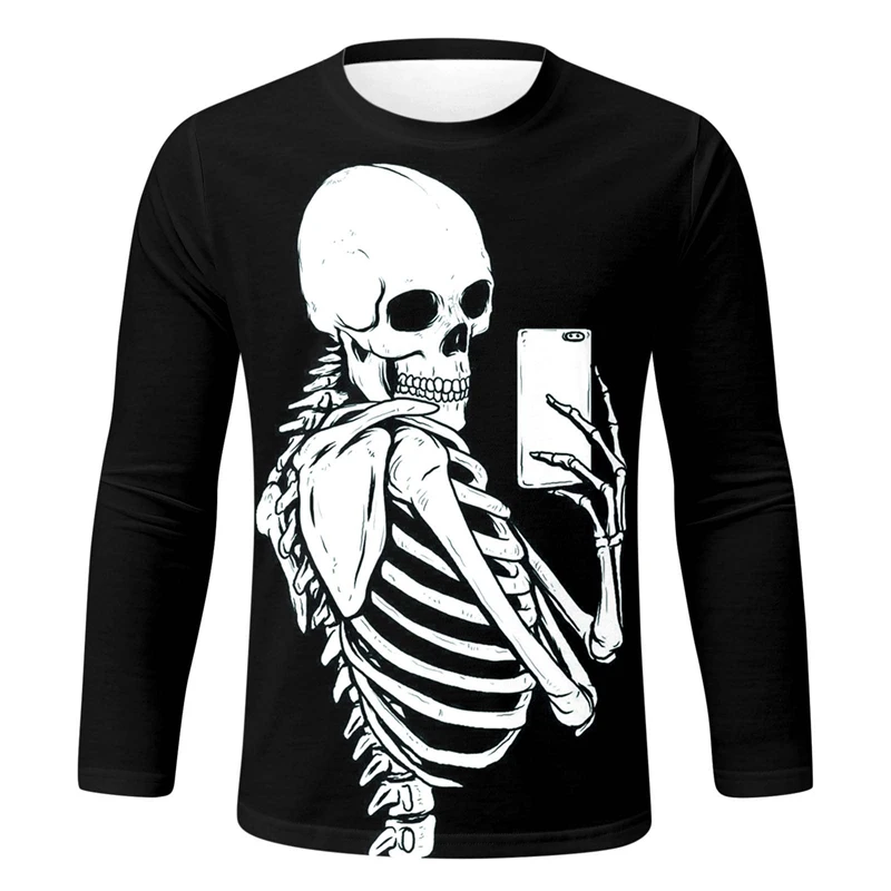 Terror Skull 3D Graphic Long Sleeve T Shirt For Men Women Casual Apparel Black O Neck Tshirt Streetwear Loose Breathable Tops
Terror Skull 3D Graphic Long Sleeve T Shirt For Men Women Casual Apparel Black O Neck Tshirt Streetwear Loose Breathable Tops