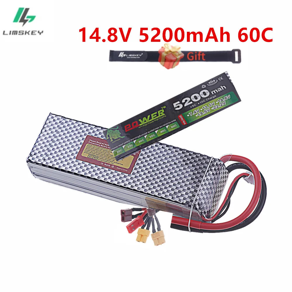 4S 5200mah Lipo Battery 60C RC Car Boats Drone Parts With Deans T XT60 XT90 Plug 14.8V Battery for Remote Controlled Toys
4S 5200mah Lipo Battery 60C RC Car Boats Drone Parts With Deans T XT60 XT90 Plug 14.8V Battery for Remote Controlled Toys