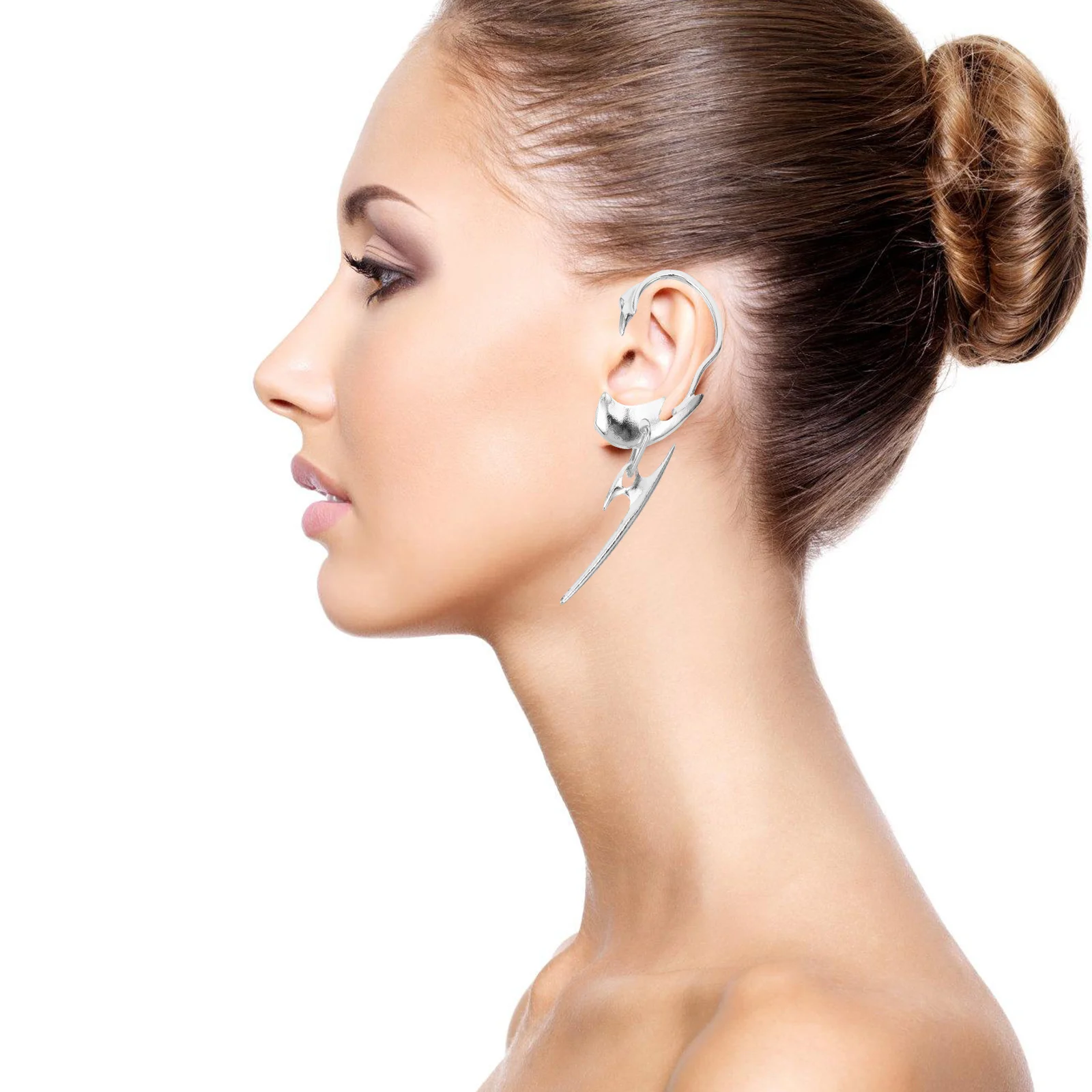 Earrings Non Piercing Mechanical Style Punk Cuffs Clip on for Women Men White Jewelry Ear Cuffs
Earrings Non Piercing Mechanical Style Punk Cuffs Clip on for Women Men White Jewelry Ear Cuffs