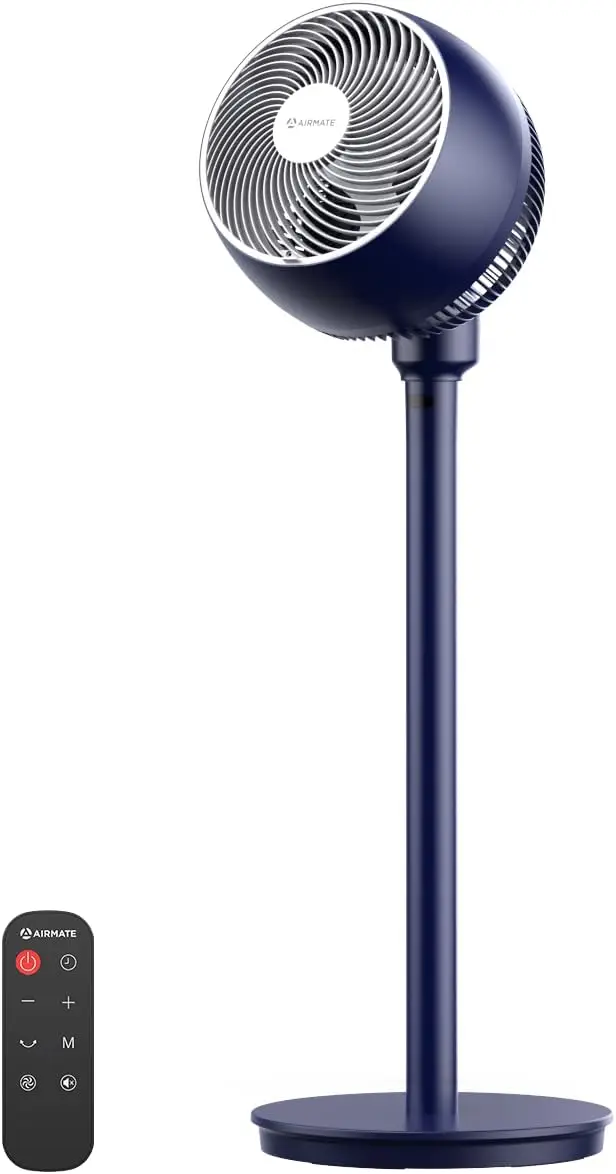 Standing Fan for Bedroom, 9" Blade Pedestal Fan with Remote, DC Motor, 12 Speeds, Quiet 25dB, 960CFM High Airflow, 85ft, Adjusta
Standing Fan for Bedroom, 9" Blade Pedestal Fan with Remote, DC Motor, 12 Speeds, Quiet 25dB, 960CFM High Airflow, 85ft, Adjusta
