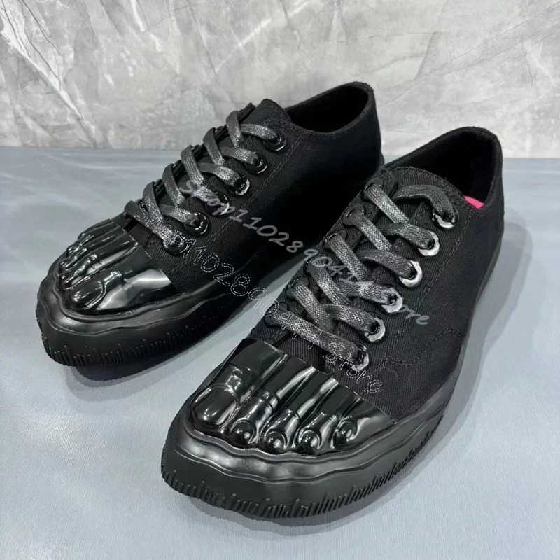 Black Five Fingers Canvas Cross Tied Runway Sneakers Lace Up Women Shoes Low Top Fashion Party Banquet 2025 Zapatos Para Mujere
Black Five Fingers Canvas Cross Tied Runway Sneakers Lace Up Women Shoes Low Top Fashion Party Banquet 2025 Zapatos Para Mujere