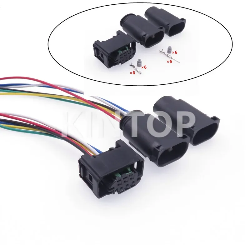 1 Set 6 Pins AC Assembly Auto Small Current Throttle Sensor Cable Socket With Wires 1-967587-3 1-968818-3 1-967616-1 7M0973119
1 Set 6 Pins AC Assembly Auto Small Current Throttle Sensor Cable Socket With Wires 1-967587-3 1-968818-3 1-967616-1 7M0973119