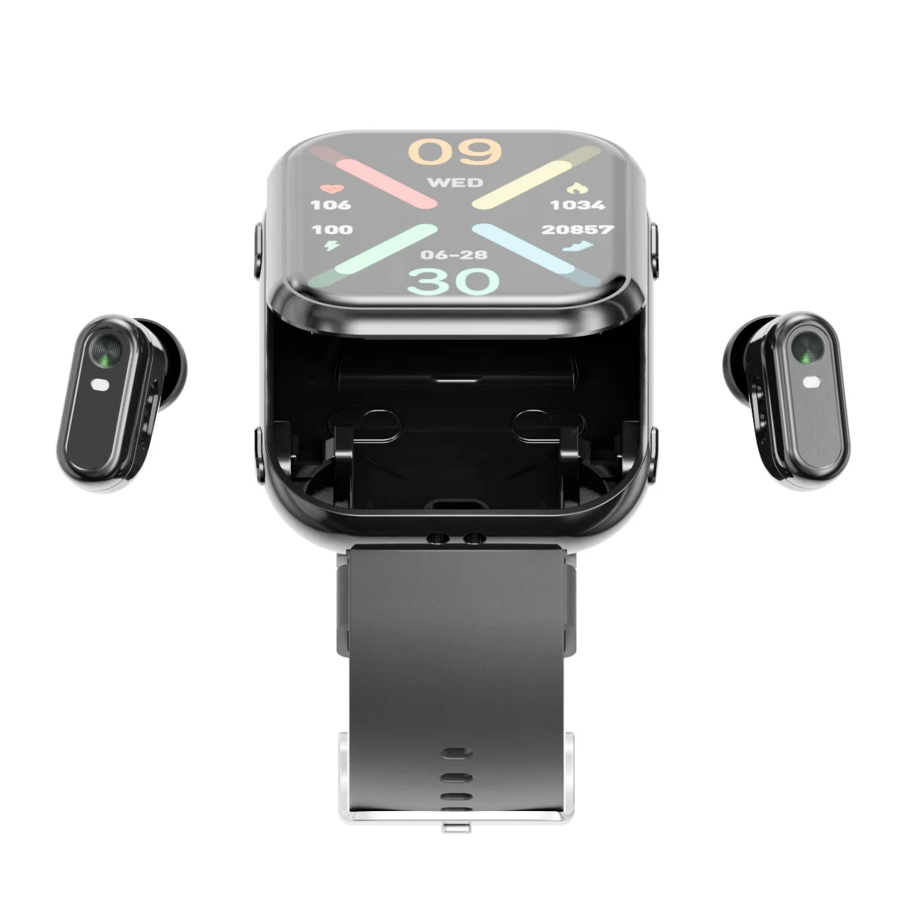 Наушники «два в одном» и умные часы. 1,8-дюймовый квадратный экран. IP67. Водонепроницаемость. Поддержка 18 языков. 8–12 часов в режиме ожидания T1.
Наушники «два в одном» и умные часы. 1,8-дюймовый квадратный экран. IP67. Водонепроницаемость. Поддержка 18 языков. 8–12 часов в режиме ожидания T1.