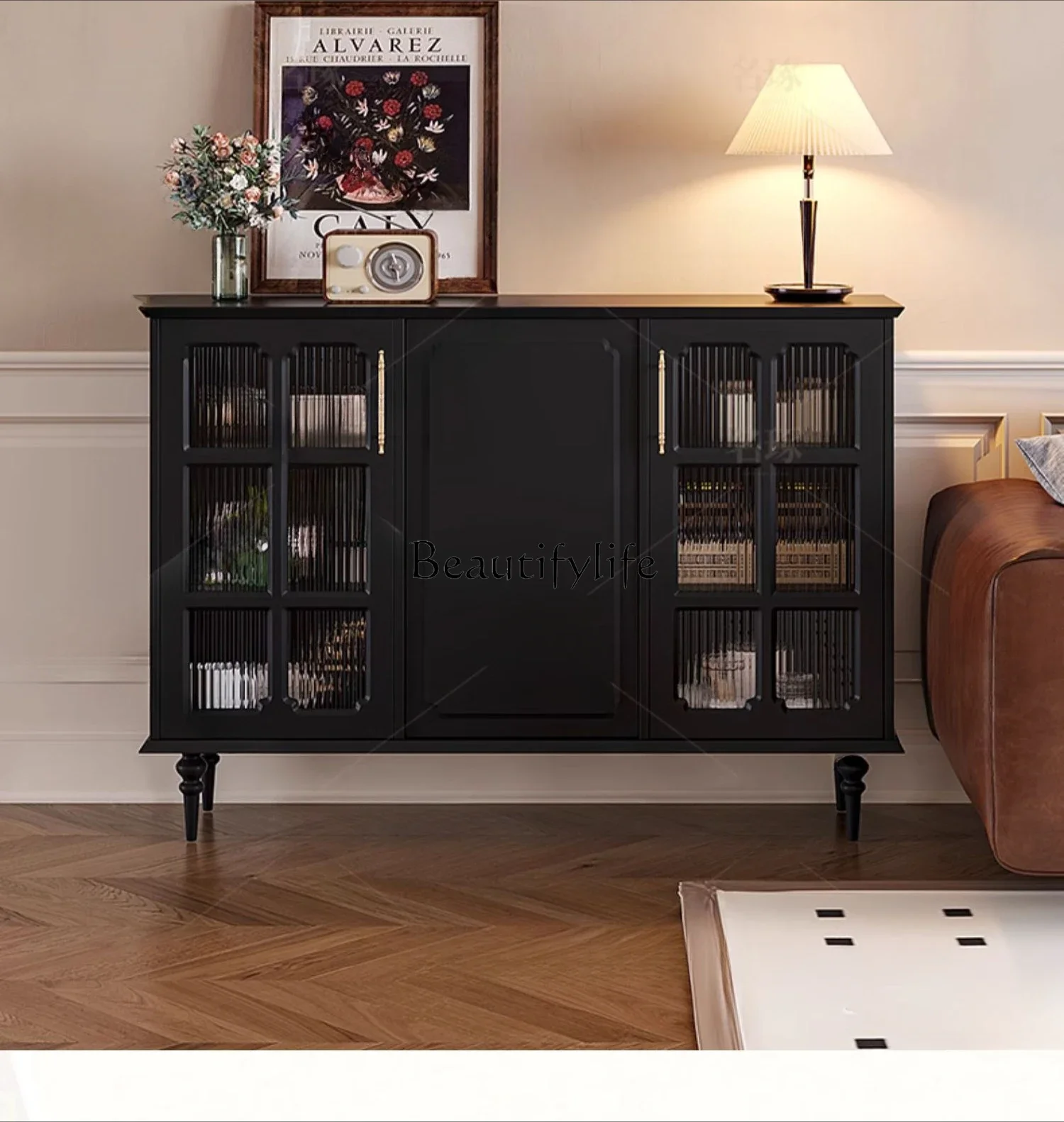 American retro storage 30 cm ultra-thin narrow entrance medieval black tea cabinet
American retro storage 30 cm ultra-thin narrow entrance medieval black tea cabinet