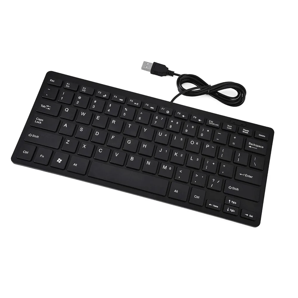 78 Keys USB Wired Keyboard Ultra-Thin Design Stable Transmission Mini Keyboard Black/White Ultra Thin Keyboard Industrial
78 Keys USB Wired Keyboard Ultra-Thin Design Stable Transmission Mini Keyboard Black/White Ultra Thin Keyboard Industrial