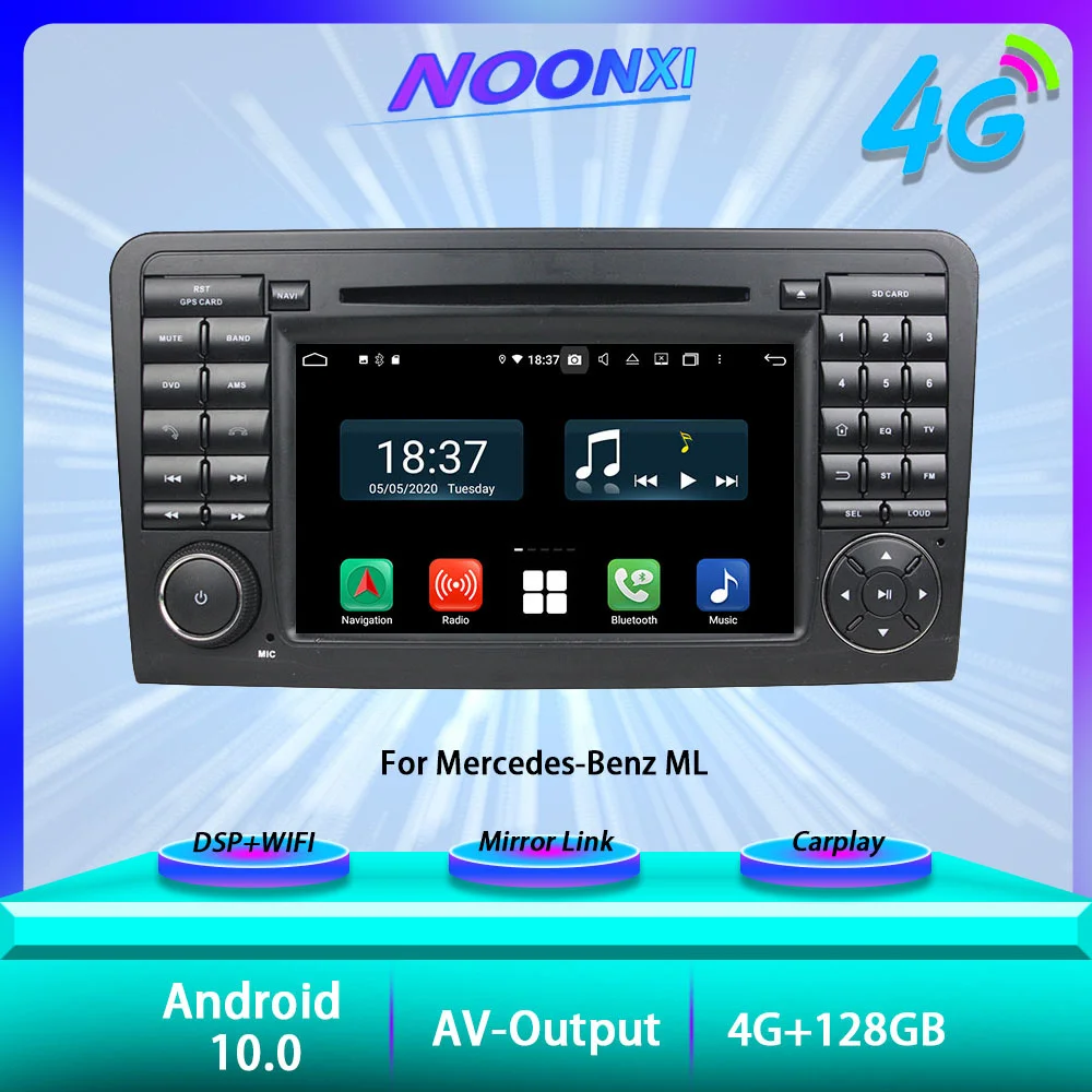 4 + 128G для Mercedes-Benz ML Class W164 Carplay Android 10,0 радиоприемник Авто аудио стерео видео плеер GPS навигация 2Din
4 + 128G для Mercedes-Benz ML Class W164 Carplay Android 10,0 радиоприемник Авто аудио стерео видео плеер GPS навигация 2Din