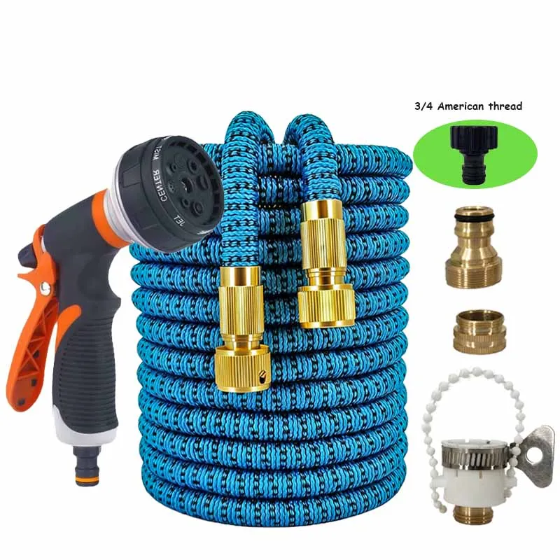 Новый комплект волшебных садовых шлангов и водяной пистолет с насадкой высокого давления используется в основном для чистки и орошения наружного двора.
Новый комплект волшебных садовых шлангов и водяной пистолет с насадкой высокого давления используется в основном для чистки и орошения наружного двора.