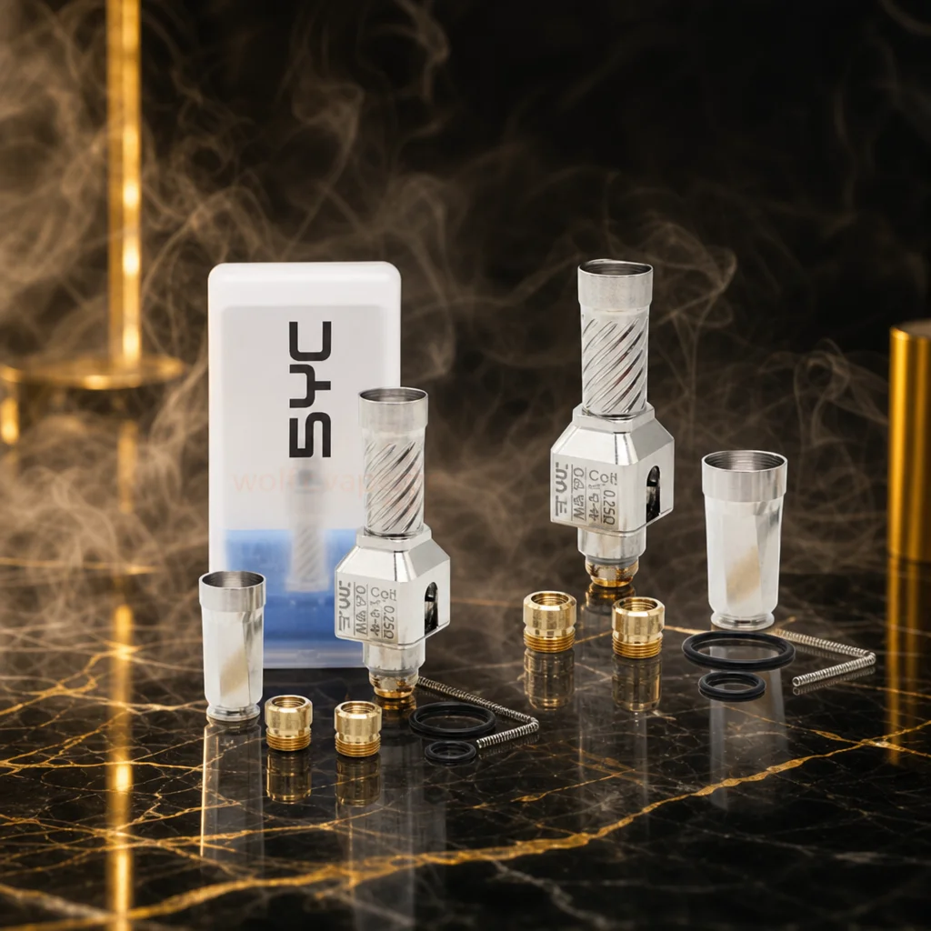SXK PSYC RBA Bridge by Psyclone with Adjustable Airflow Pins (1.2mm/1.8mm/2.5mm/3mm) for SXK BB & Billet Box Mod Kit
SXK PSYC RBA Bridge by Psyclone with Adjustable Airflow Pins (1.2mm/1.8mm/2.5mm/3mm) for SXK BB & Billet Box Mod Kit