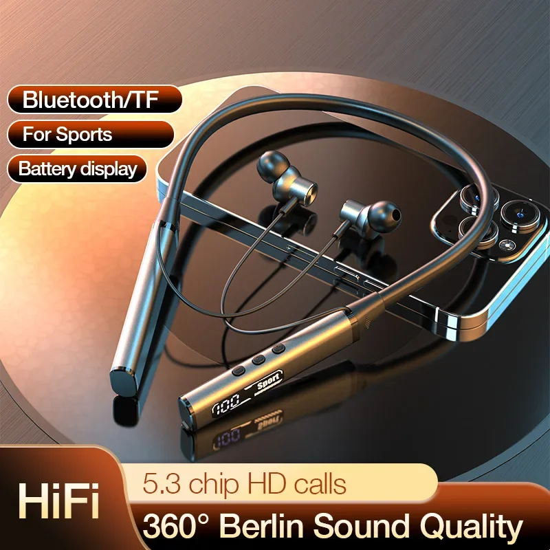 EARDECO Wireless Headphones Bass 100 Hrs Playback Bluetooth Headphone Stereo Sport Bluetooth Earphone Headphone Headset with Mic
EARDECO Wireless Headphones Bass 100 Hrs Playback Bluetooth Headphone Stereo Sport Bluetooth Earphone Headphone Headset with Mic