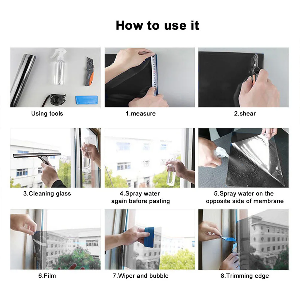Blackout Window Film Heat Control Uv % One Way Privacy Glass Sticker For Home Car Building Insulation Stickers
Blackout Window Film Heat Control Uv % One Way Privacy Glass Sticker For Home Car Building Insulation Stickers