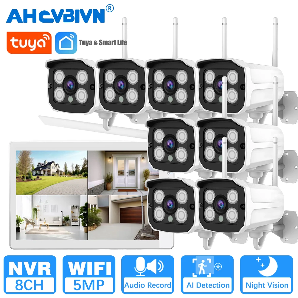 Tuya Smart Wireless Nvr IP-камера Wi-Fi Комплект 8CH 5MP Сетевая аудиозапись Наружное наблюдение 5.0MP HD-видео Система видеонаблюдения
Tuya Smart Wireless Nvr IP-камера Wi-Fi Комплект 8CH 5MP Сетевая аудиозапись Наружное наблюдение 5.0MP HD-видео Система видеонаблюдения