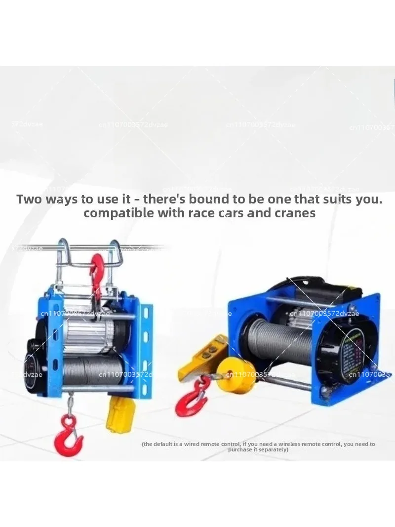 Wire Rope Hoist With Wireless Remote Micro Electric Hoist Electric Winch 220V 400kg/600kg
Wire Rope Hoist With Wireless Remote Micro Electric Hoist Electric Winch 220V 400kg/600kg