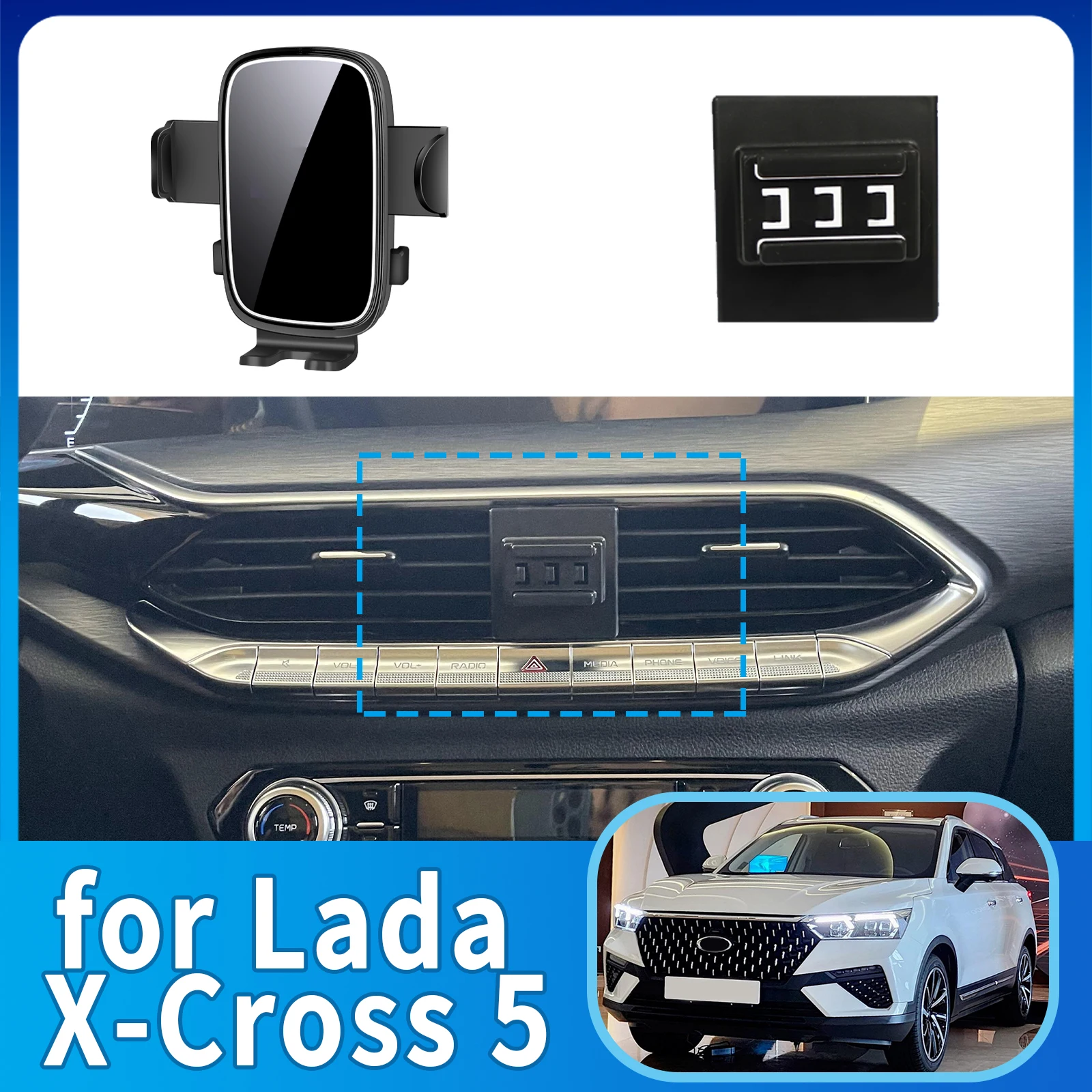 fit for Lada X-Cross 5 Phone Holder, Dashboard Screen Mount Bracket Easy Installation Car accessoires
fit for Lada X-Cross 5 Phone Holder, Dashboard Screen Mount Bracket Easy Installation Car accessoires