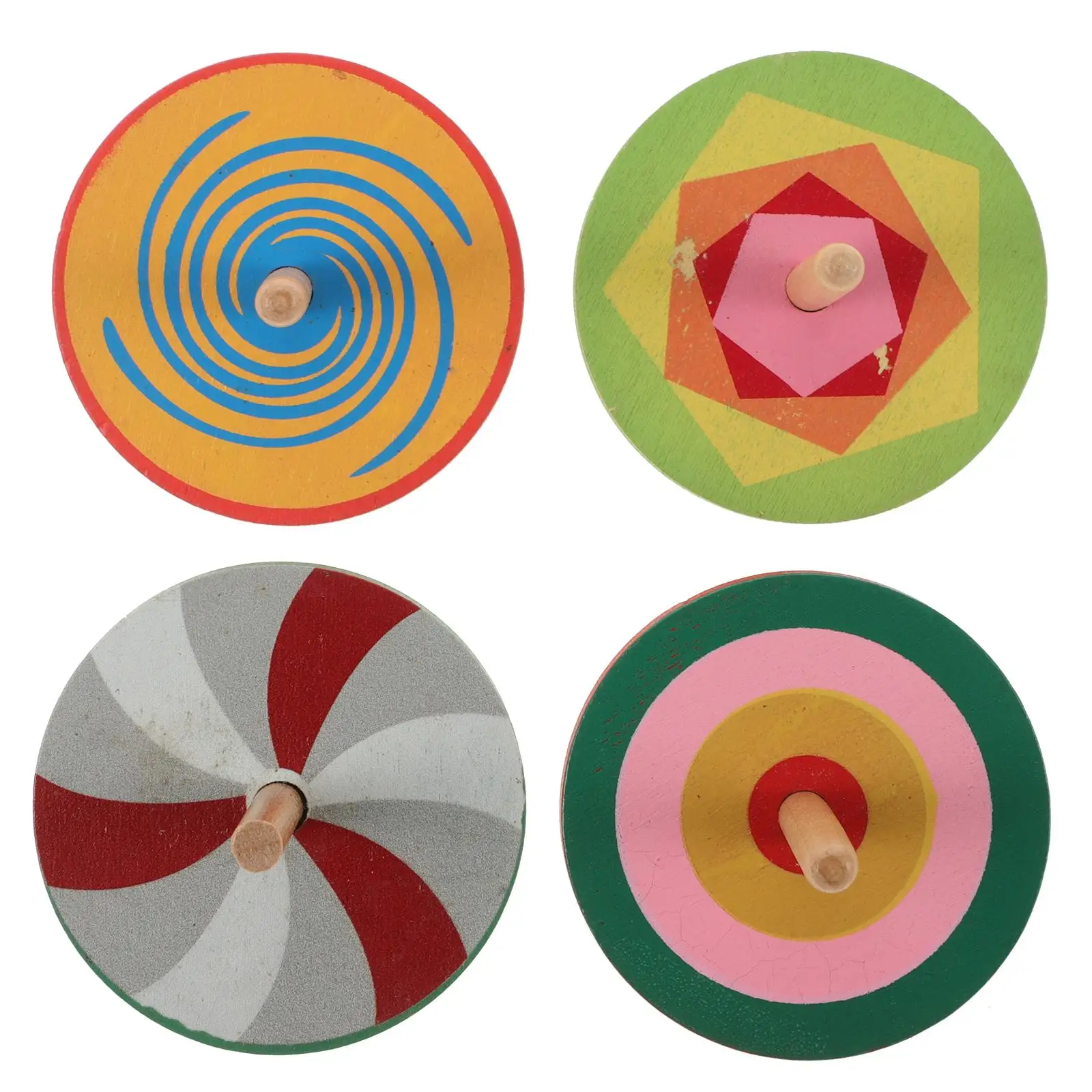 4 Pcs Wooden Spinning Top Children's Intellectual Toys Gyroscopes Tops for Kids Colorful
4 Pcs Wooden Spinning Top Children's Intellectual Toys Gyroscopes Tops for Kids Colorful