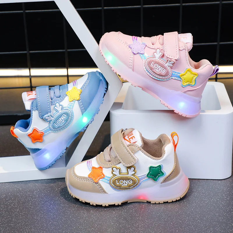 Fashion Girls Shoes Spring New Child Sports Shoe Soft Soled Kids Lamp Shoe Anti Slip Girl Casual Shoes Simple Boys' Shoe
Fashion Girls Shoes Spring New Child Sports Shoe Soft Soled Kids Lamp Shoe Anti Slip Girl Casual Shoes Simple Boys' Shoe