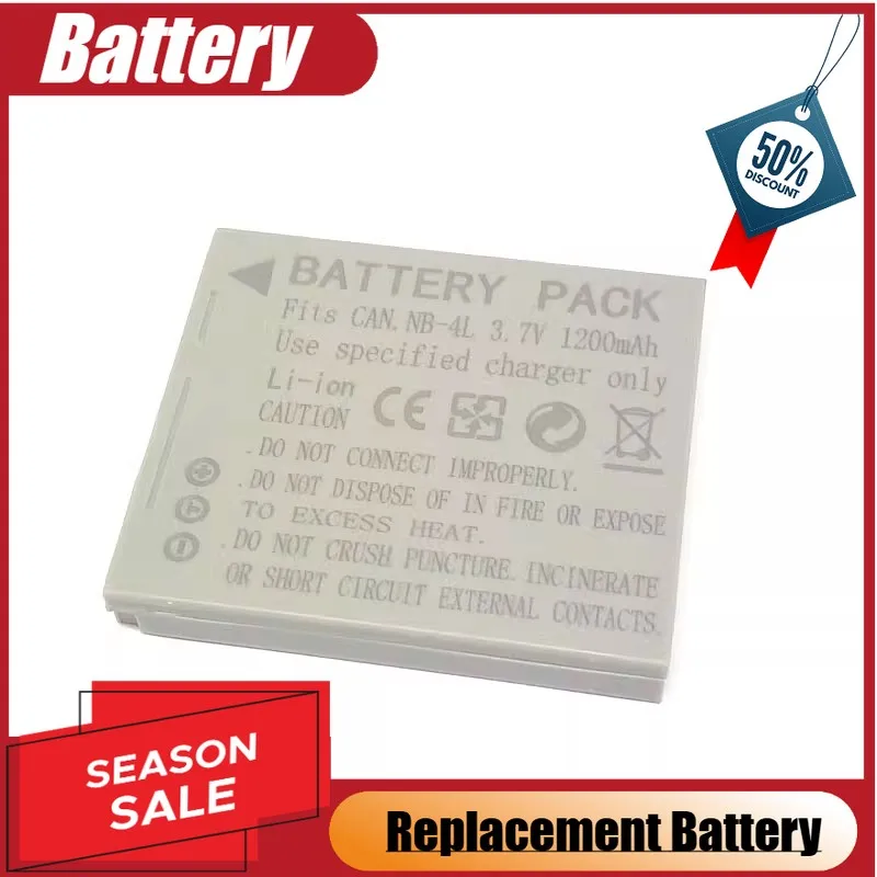 NB-4L NB4L 3.7V 1200mAh Battery+USB Charger for Canon IXUS 100 I20 110 115 120 130 50 55 60 65 80 75 IS 117 220 New High Quality
NB-4L NB4L 3.7V 1200mAh Battery+USB Charger for Canon IXUS 100 I20 110 115 120 130 50 55 60 65 80 75 IS 117 220 New High Quality