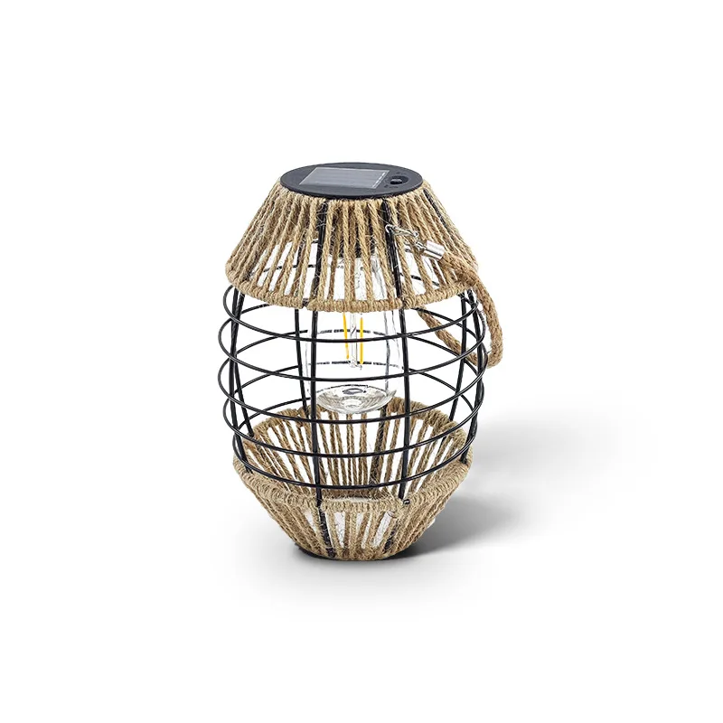 Wrought Iron Solar Garden Lights Outdoor Round Warm Light Projection Twine Braided Light Hemp Rope Lantern
Wrought Iron Solar Garden Lights Outdoor Round Warm Light Projection Twine Braided Light Hemp Rope Lantern
