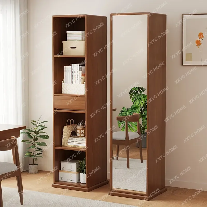 Solid wood bookcase full-body mirror integrated rotating cabinet simple small apartment floor-to-ceiling full-length mirror FT
Solid wood bookcase full-body mirror integrated rotating cabinet simple small apartment floor-to-ceiling full-length mirror FT