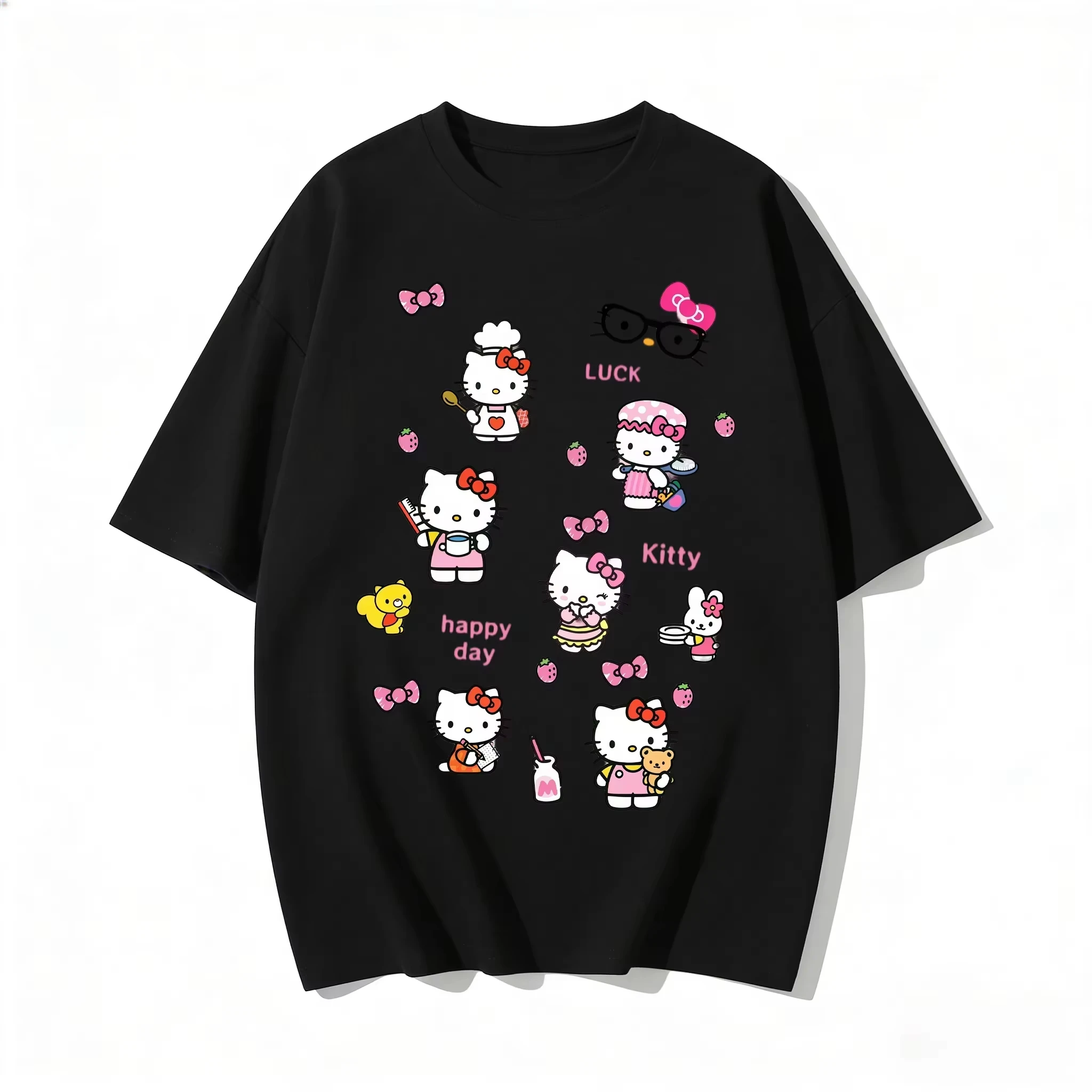2026 Summer Cute HelloKitty T-Shirts Soft Cotton Short Sleeve Tees for Comfortable and loose summer children's family wear
2026 Summer Cute HelloKitty T-Shirts Soft Cotton Short Sleeve Tees for Comfortable and loose summer children's family wear