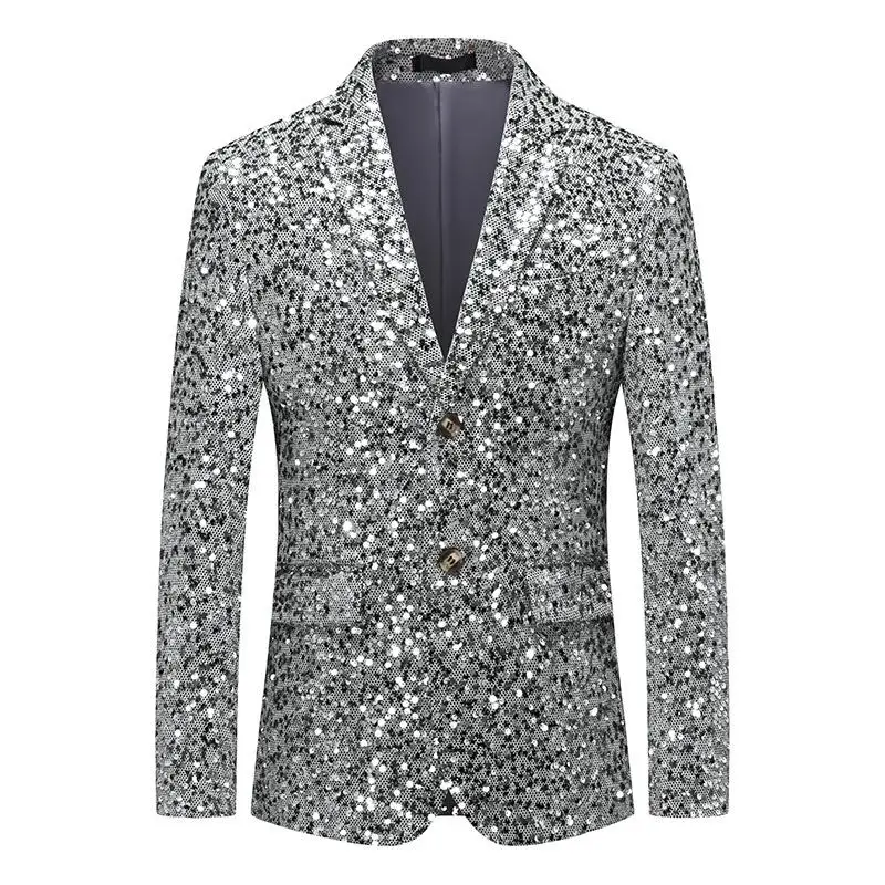 1Pc Men Fashionable All-Match Leisure Suit Party Stage Performance Banquet Host Sequin Decorative Exquisite Suit Formal Attire
1Pc Men Fashionable All-Match Leisure Suit Party Stage Performance Banquet Host Sequin Decorative Exquisite Suit Formal Attire