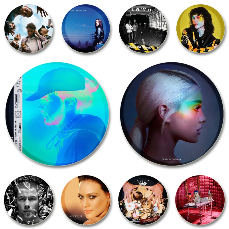 32/44/58mm Pop Albums Cover Badge Handmade Tinplate Plastic Brooches Exquisite Enamel Pins for Clothes Backpack Accessories Hat
32/44/58mm Pop Albums Cover Badge Handmade Tinplate Plastic Brooches Exquisite Enamel Pins for Clothes Backpack Accessories Hat