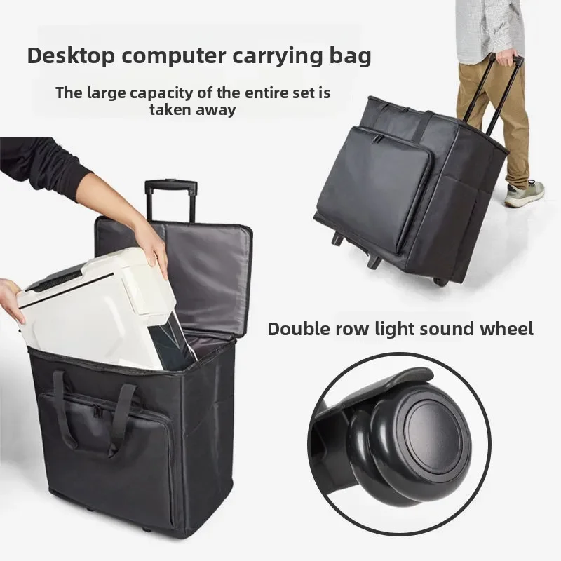 2025 Desktop Computer Transportation Storage Luggage Portable Host Storage Bag Monitor Chassis Mobile Trolley Case
2025 Desktop Computer Transportation Storage Luggage Portable Host Storage Bag Monitor Chassis Mobile Trolley Case