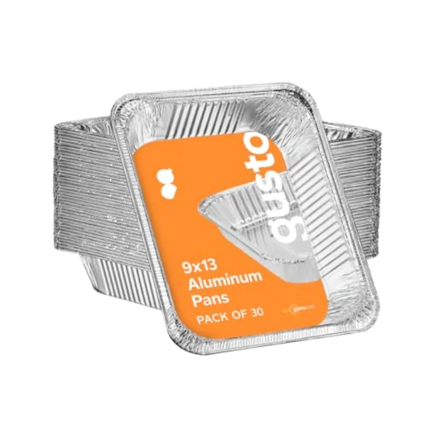 30 Count Aluminum Pans, Half Size Deep Steam Foil Pans Table Pans for Bakg, Cookg, Heatg, Storg and Food Preppg Formerly Comfy
30 Count Aluminum Pans, Half Size Deep Steam Foil Pans Table Pans for Bakg, Cookg, Heatg, Storg and Food Preppg Formerly Comfy