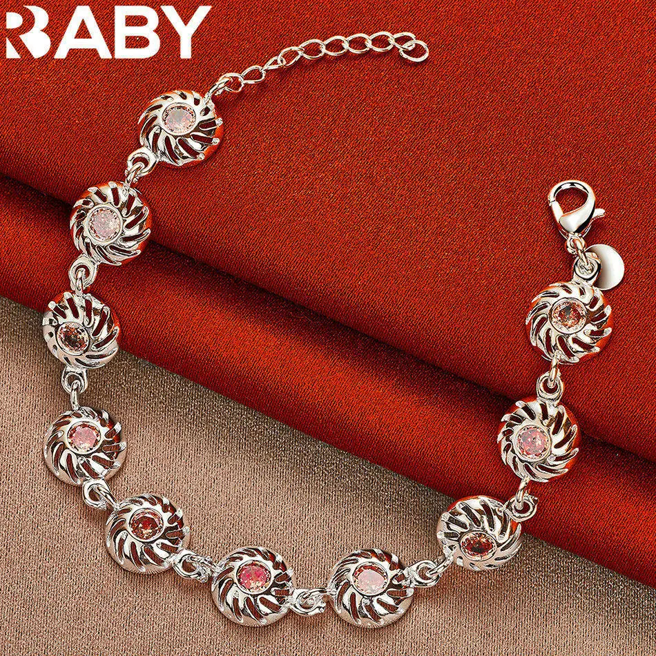 URBABY 925 Sterling Silver Round Orange Zircon Bracelet For Women's Fashion Party Birthday Gifts
URBABY 925 Sterling Silver Round Orange Zircon Bracelet For Women's Fashion Party Birthday Gifts