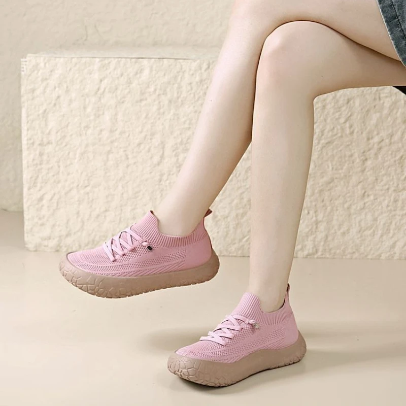 New Women's Slip on Knit Lace Up Casual Shoes Breathable Mesh Comfort Walking Shoes for Elderly Ladies
New Women's Slip on Knit Lace Up Casual Shoes Breathable Mesh Comfort Walking Shoes for Elderly Ladies