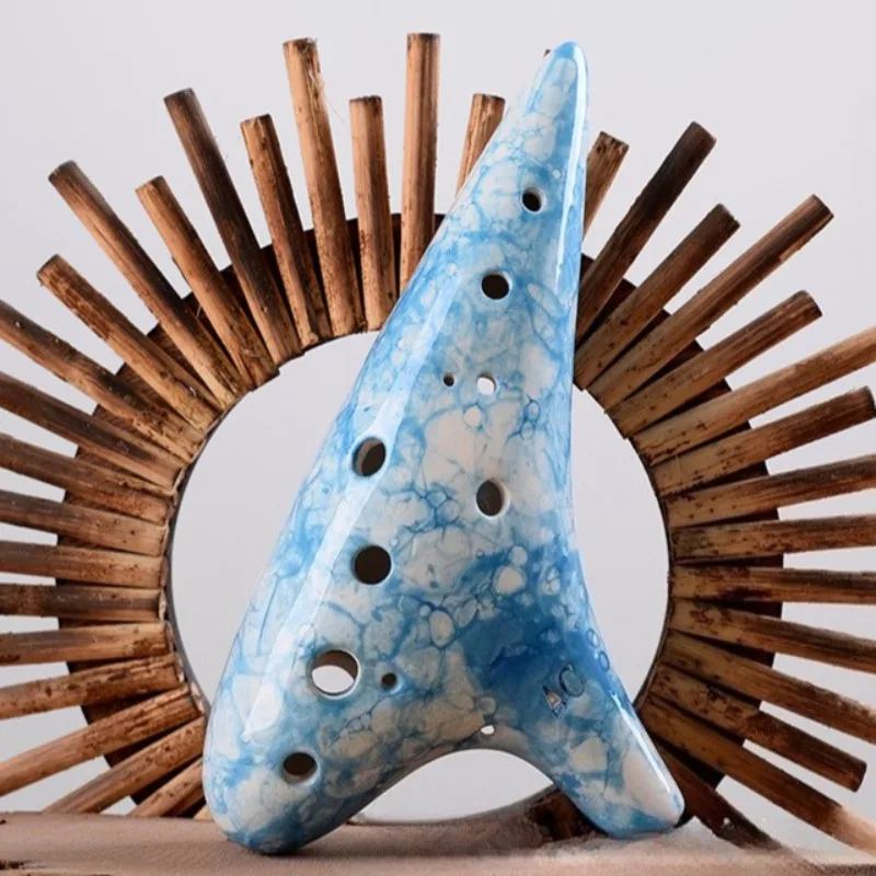 12 Hole Ocarina Ceramic Handheld Ocarinas Professional Children Beginners Flutes Adult Portable Medieval Orff Instruments
12 Hole Ocarina Ceramic Handheld Ocarinas Professional Children Beginners Flutes Adult Portable Medieval Orff Instruments