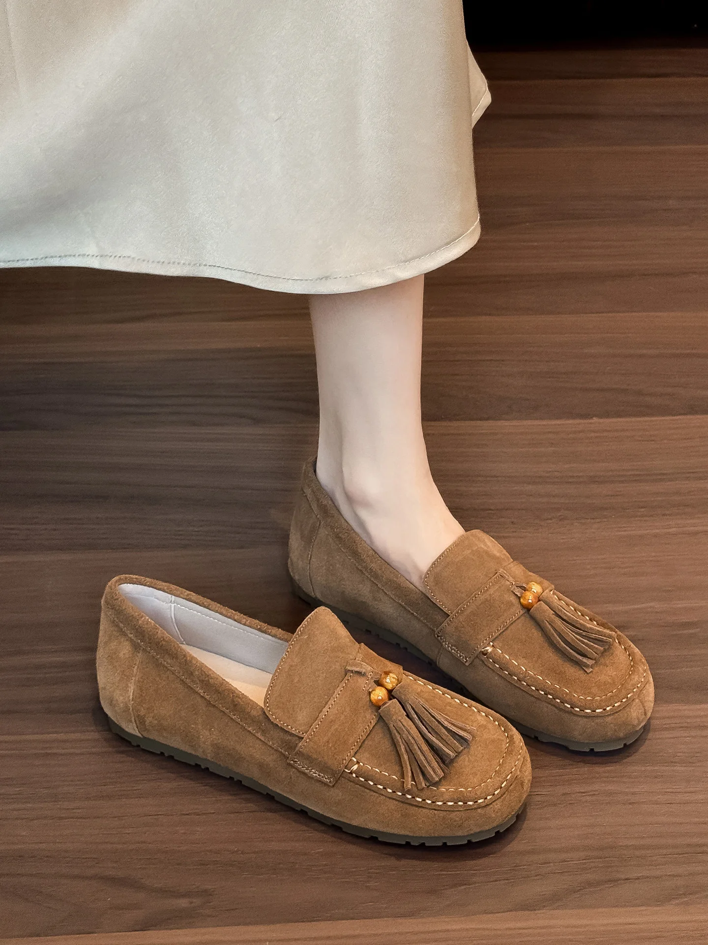 Casual Tassel Loafers Women's Slip-On Soft Bottom Comfortable Commute Buckle Matte Leather Bean Bean Shoes Fashionable All-Se...
Casual Tassel Loafers Women's Slip-On Soft Bottom Comfortable Commute Buckle Matte Leather Bean Bean Shoes Fashionable All-Se...