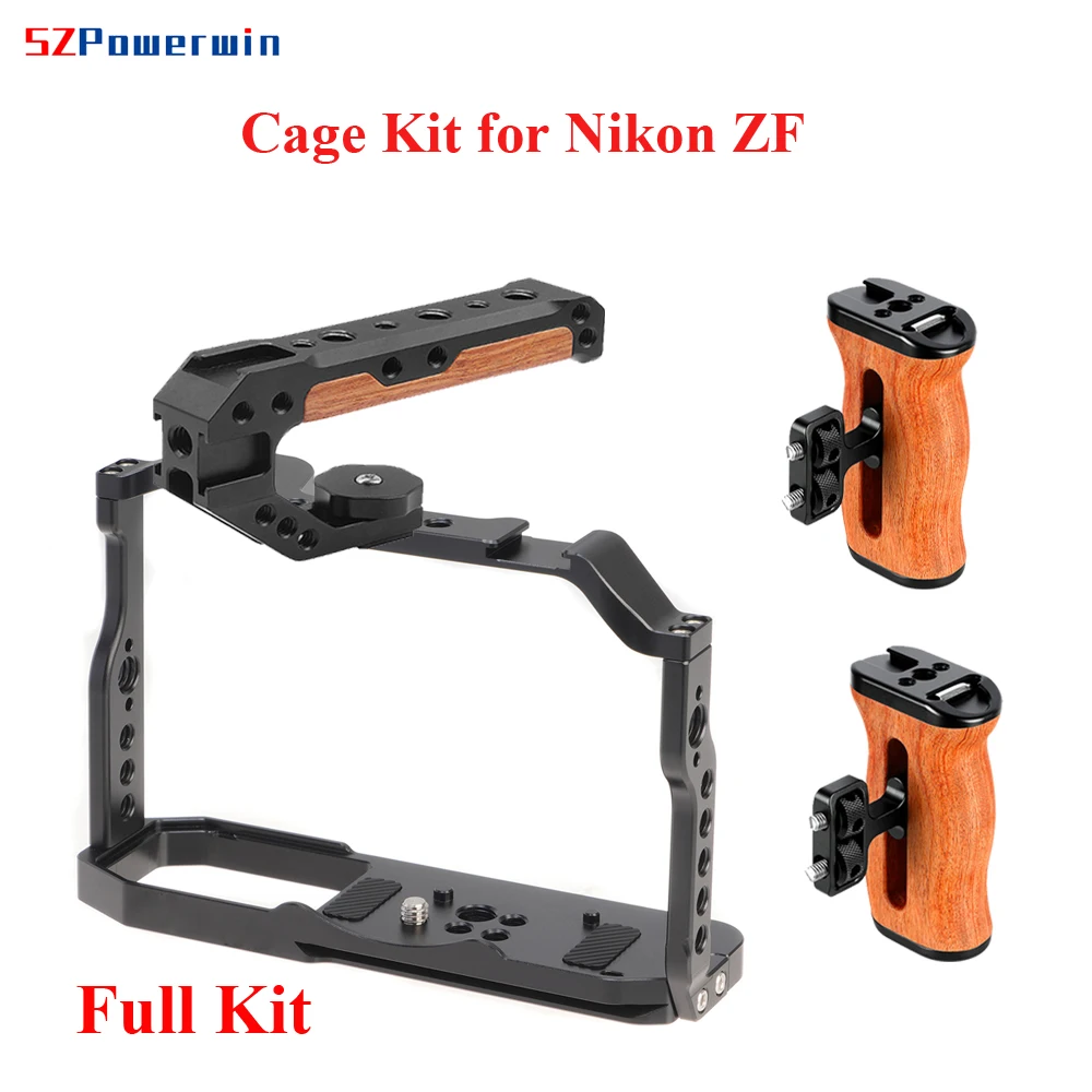 Клетка для камеры Powerwin для Nikon ZF, комплект деревянных рукояток, установочный винт Arri из алюминиевого сплава
Клетка для камеры Powerwin для Nikon ZF, комплект деревянных рукояток, установочный винт Arri из алюминиевого сплава